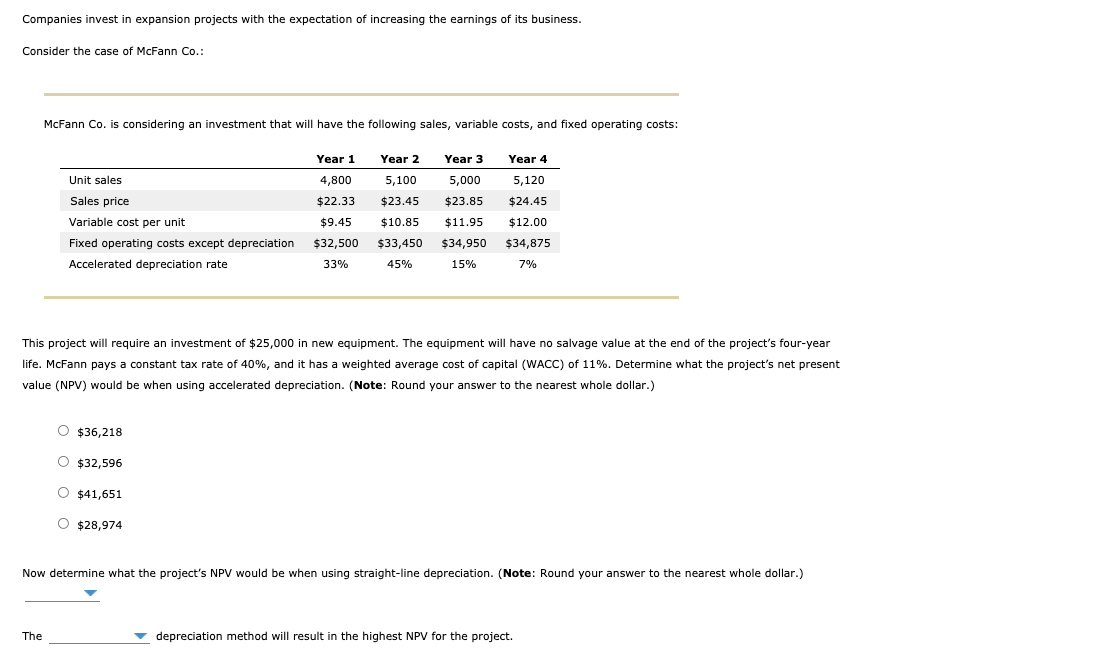 solved-companies-invest-in-expansion-projects-with-the-chegg