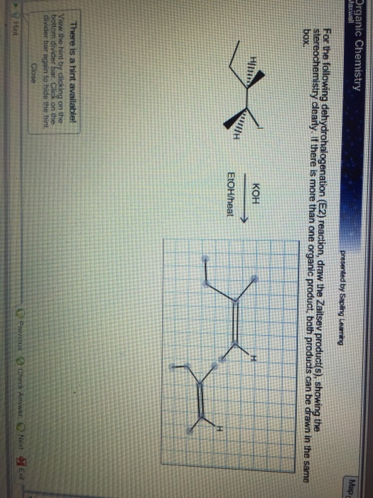 Solved For the following dehydrohalogenation (E2) reaction,