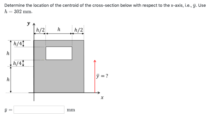Solved Determine the location of the centroid of the | Chegg.com