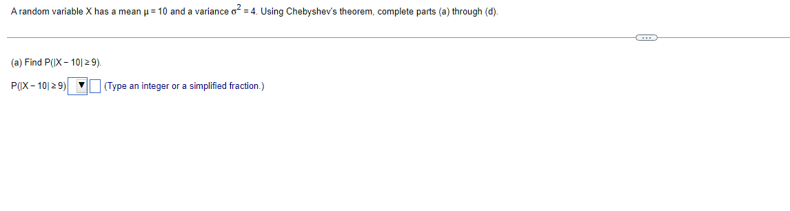 Solved A random variable X has a mean µ = 10 and a variance | Chegg.com