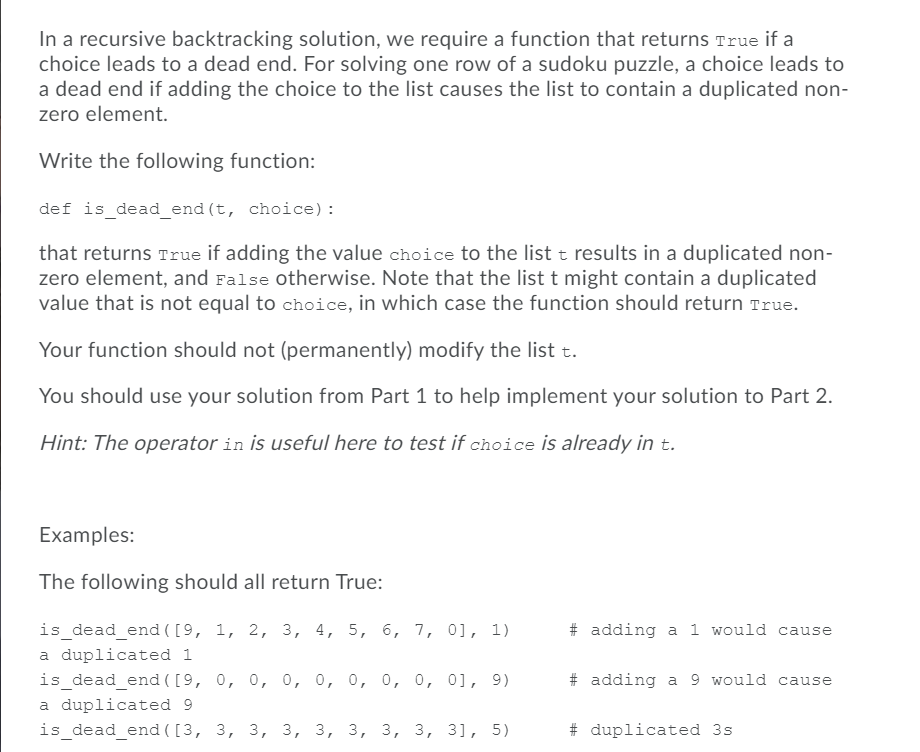 Solved You may not import any modules in your solution. You | Chegg.com