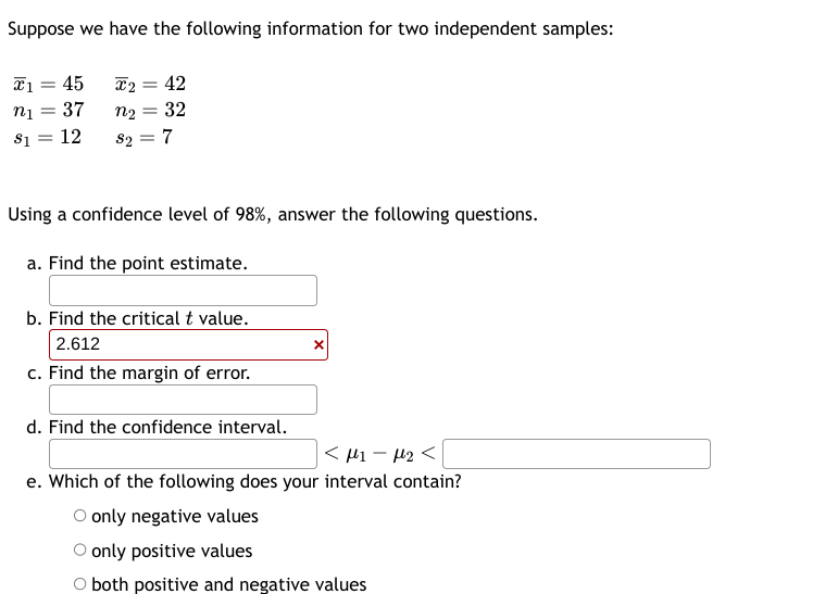 Solved Suppose we have the following information for two | Chegg.com