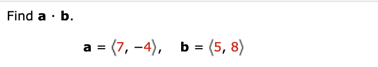 Solved Find A . B. A =(7,-4), B = (5,8) = | Chegg.com