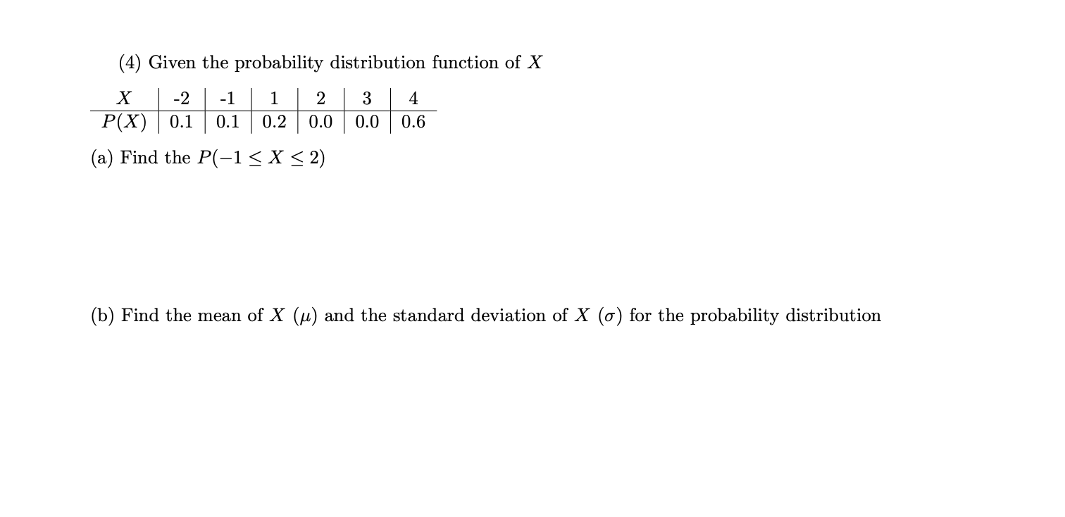 Solved (2) For two events A and B, the following | Chegg.com