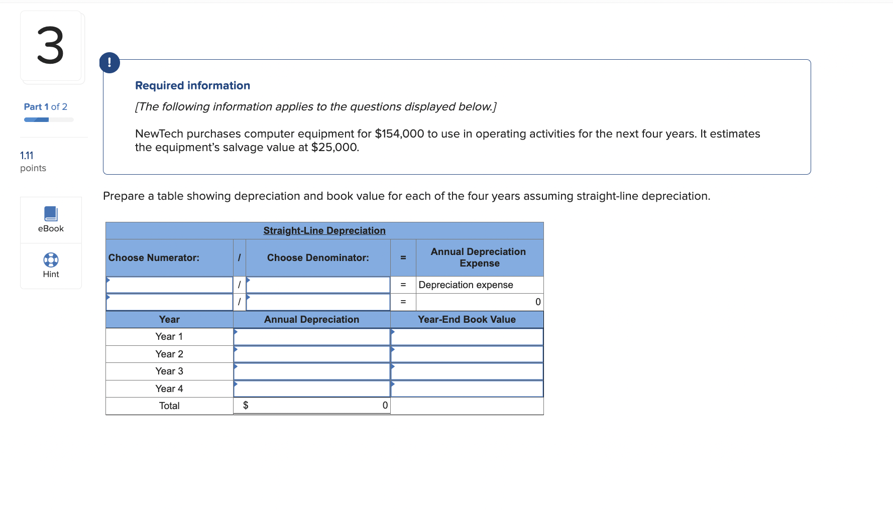 Solved NewTech purchases computer equipment for 154,000 to