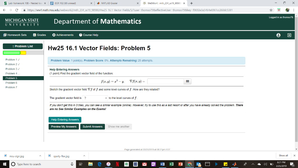 Solved Hi I have been working on this problem for a while, | Chegg.com