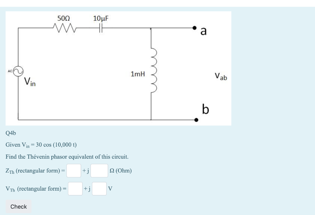 Solved 5002 10uF MH 1mH Q4b Given Vin 30 Cos 10 000 T Chegg solved-5002-10uf-mh-1mh-q4b-given-vin-30-cos-10-000-t-chegg