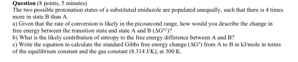 Solved The two possible protonation states of a substituted | Chegg.com