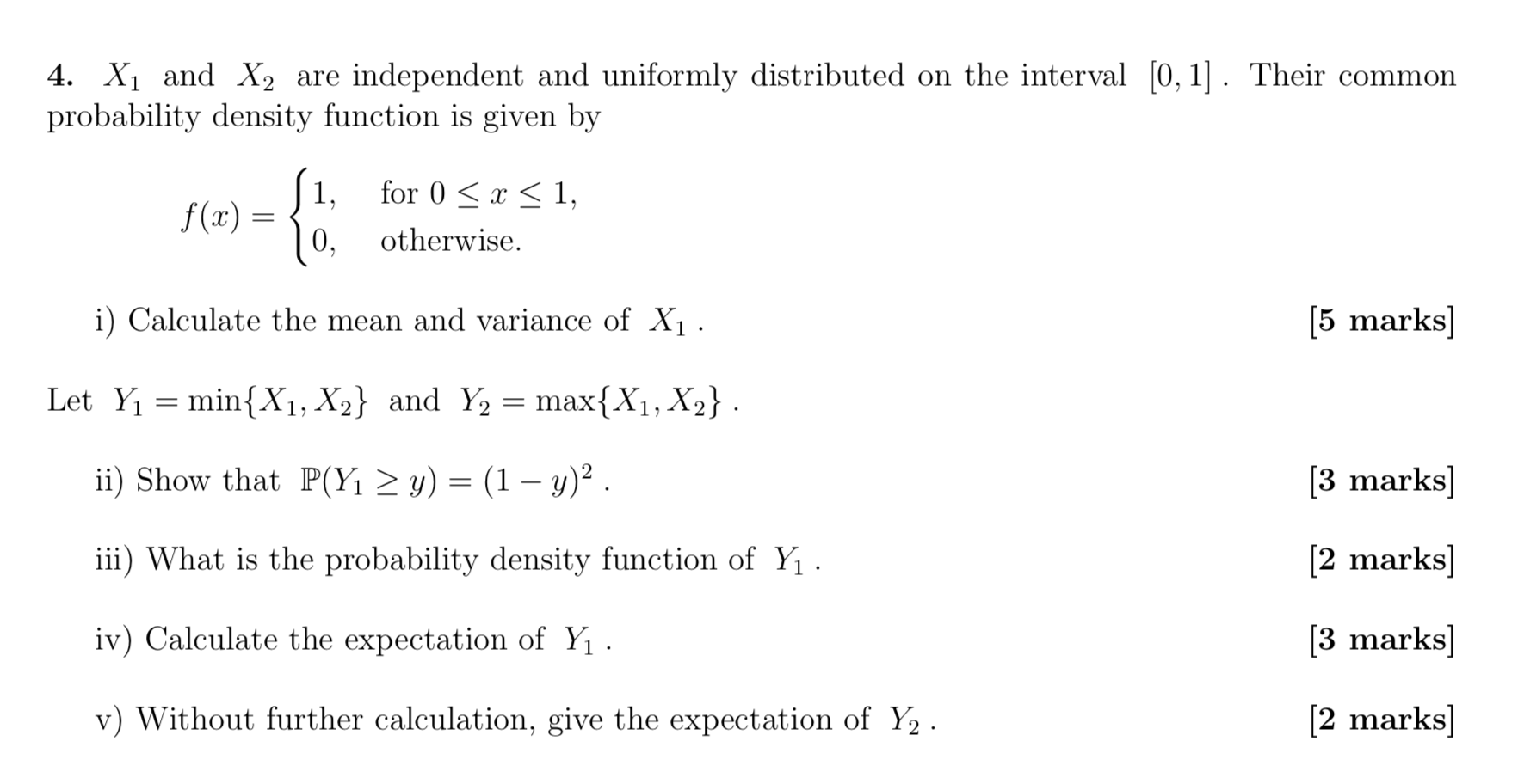 Solved 4. X1 And X2 Are Independent And Uniformly | Chegg.com