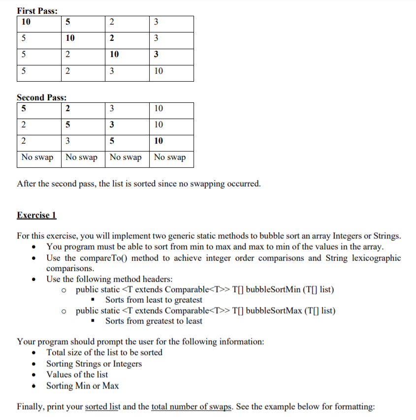 10.2.2 Bubble Sort