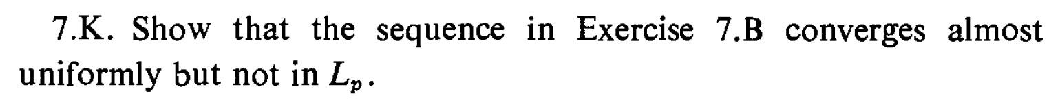 7.K. Show that the sequence in Exercise 7.B converges | Chegg.com