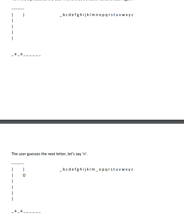 Solved Hang Man The purpose of this assignment is to have | Chegg.com