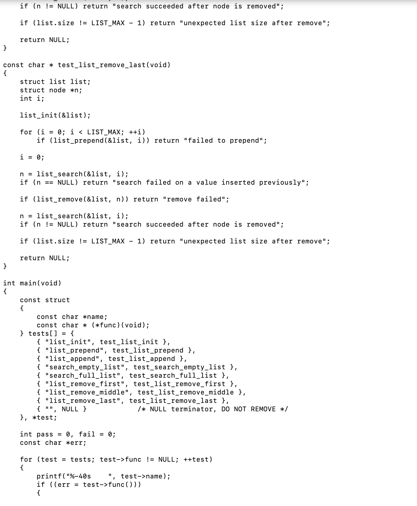 Solved 5 test functions: 2 test functions that test the | Chegg.com