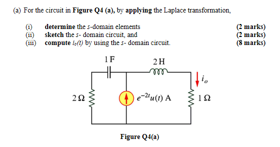 Solved (a) For the circuit in Figure Q4 (a), by applying the | Chegg.com