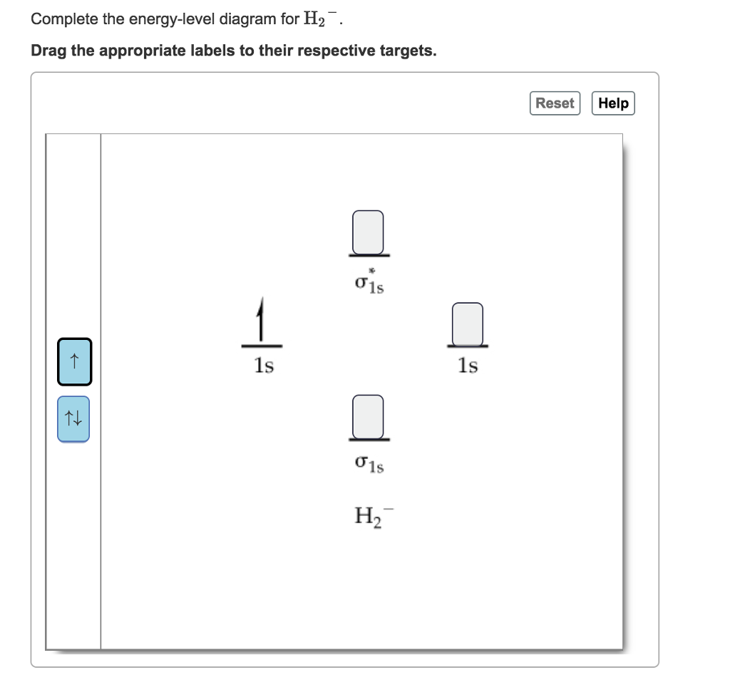 Solved Complete The Energy level Diagram For H2 Drag The Chegg