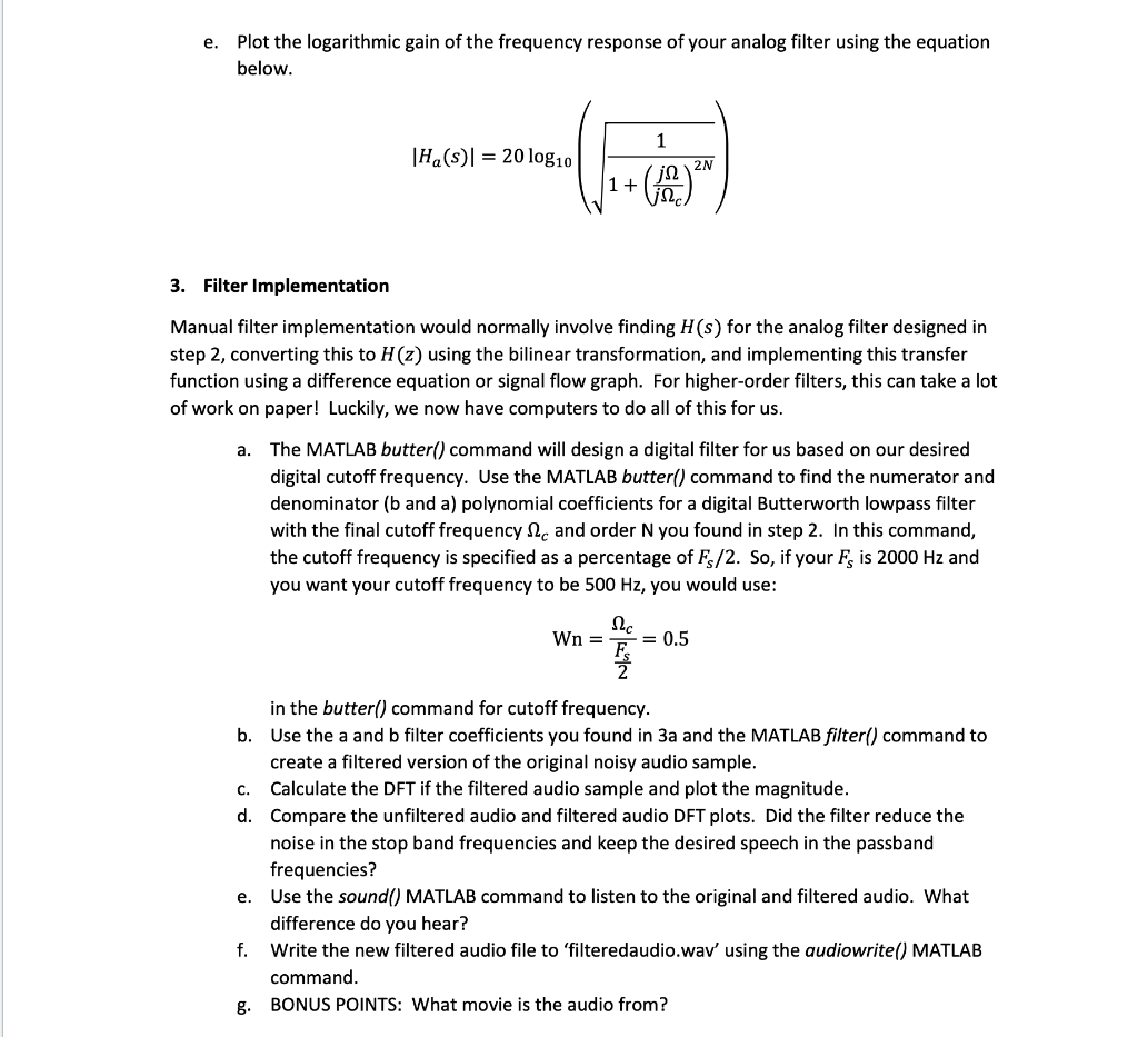 Description In This Project, You Will Be Designing A | Chegg.com