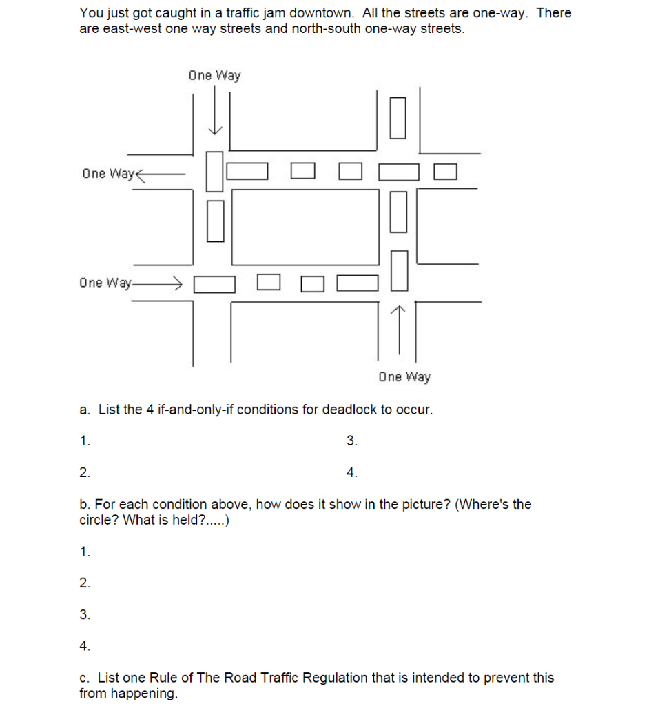 Solved You just got caught in a traffic jam downtown. All | Chegg.com