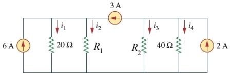 Solved in the circuit given below, R1 = 30 Ω and R2 = 50 Ω. | Chegg.com