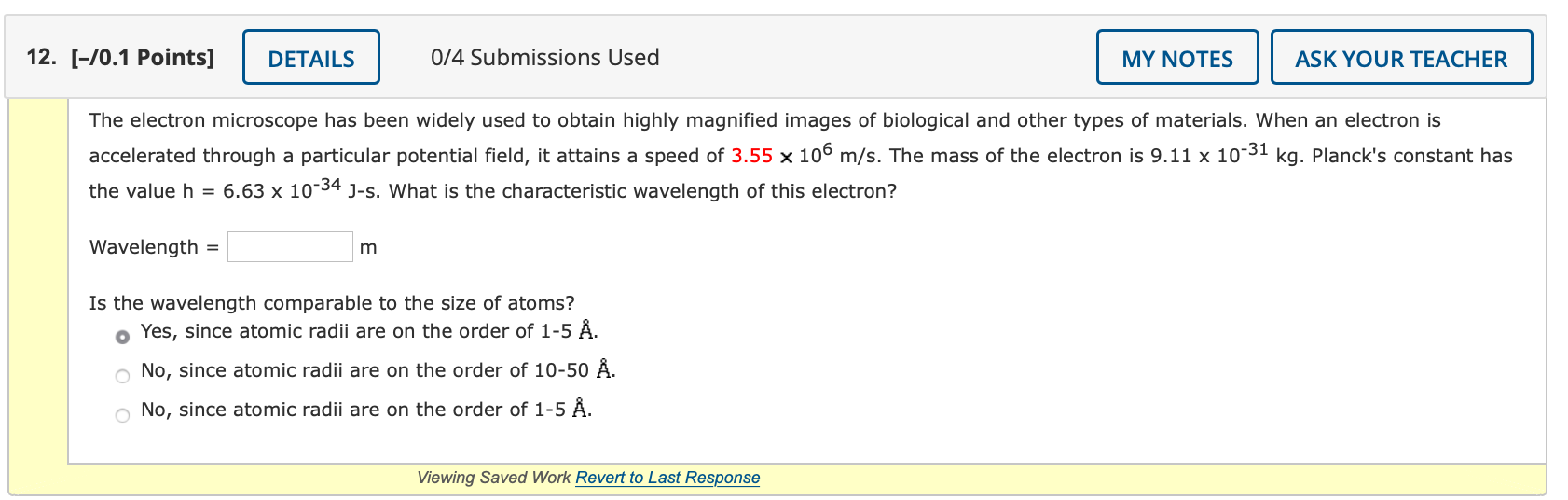Solved The electron microscope has been widely used to | Chegg.com