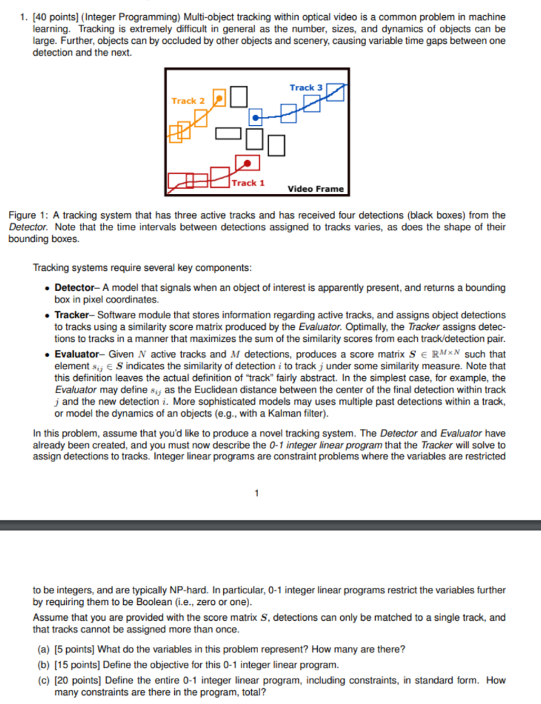 linear programming in machine learning