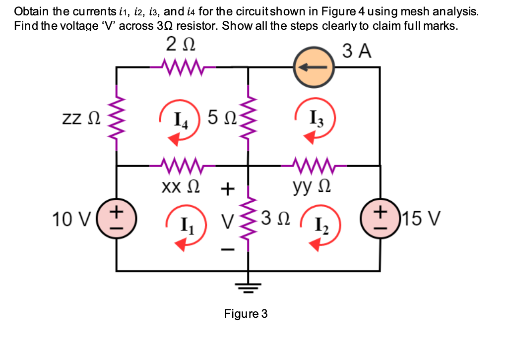 Solved Obtain The Currents I1, I2, I3, And It For The | Chegg.com