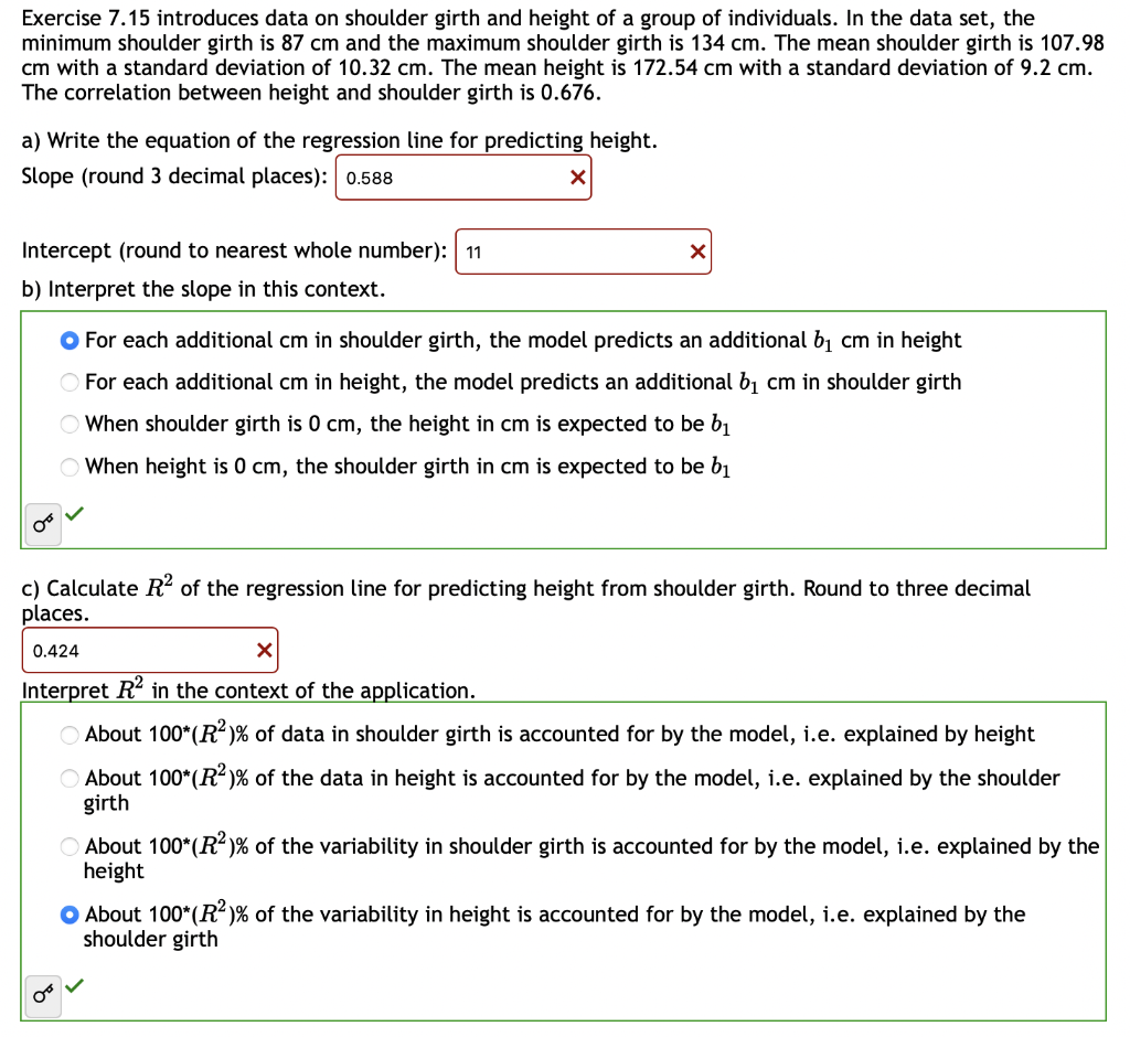 Solved Exercise 29.29 introduces data on shoulder girth and  Chegg.com