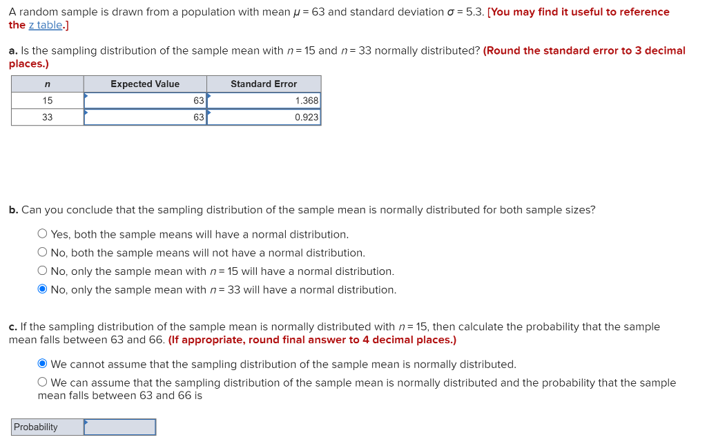 Solved A Random Sample Is Drawn From A Population With Mean Chegg Com