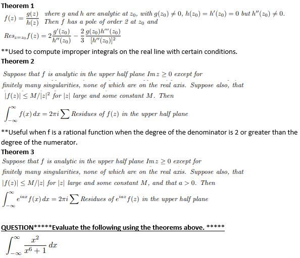 Solved Theorem 1 2 Where G And H Are Analytic At Wi Chegg Com