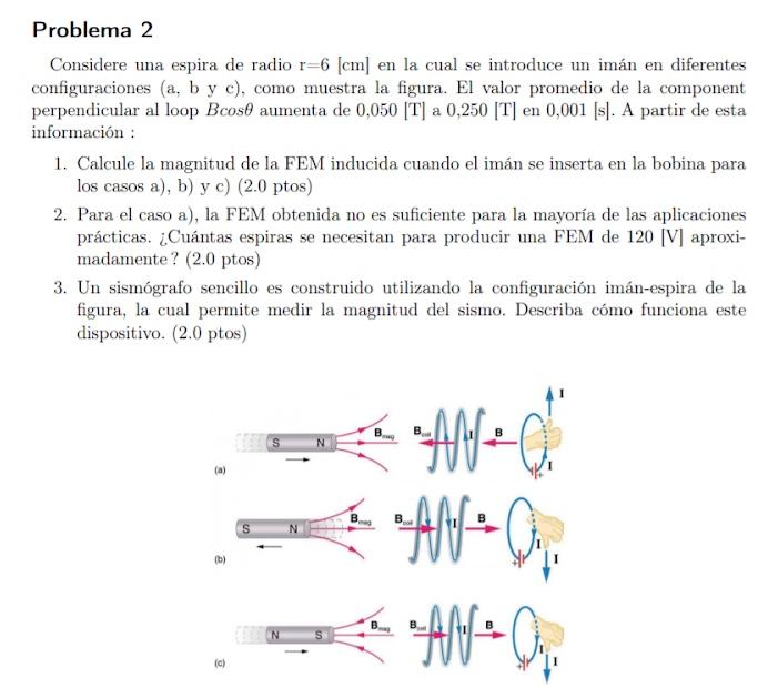 Solved Consider a loop of radius r = 6 [cm] in which a 