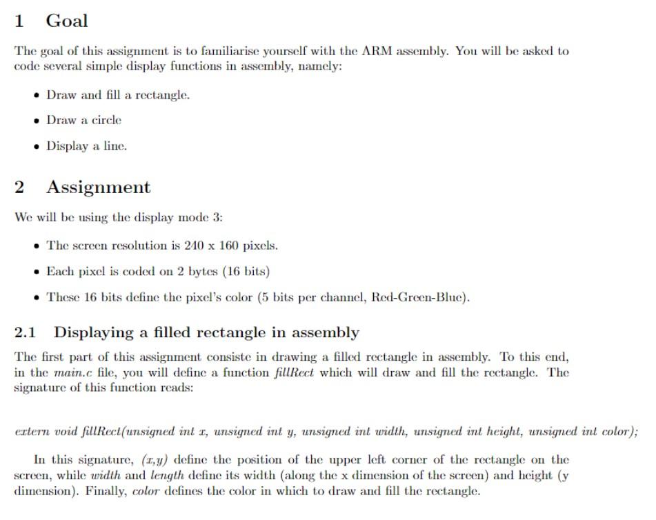 Solved The goal of this assignment is to familiarise | Chegg.com