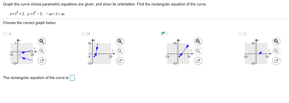 Solved Graph the curve whose parametric equations are given | Chegg.com