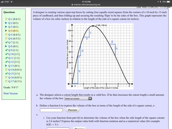 Solved AT&T 1112 PM イ* 78 math as net A designer is