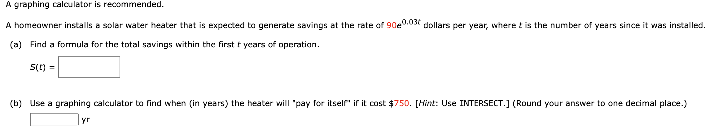 Solved A graphing calculator is recommended.A homeowner | Chegg.com