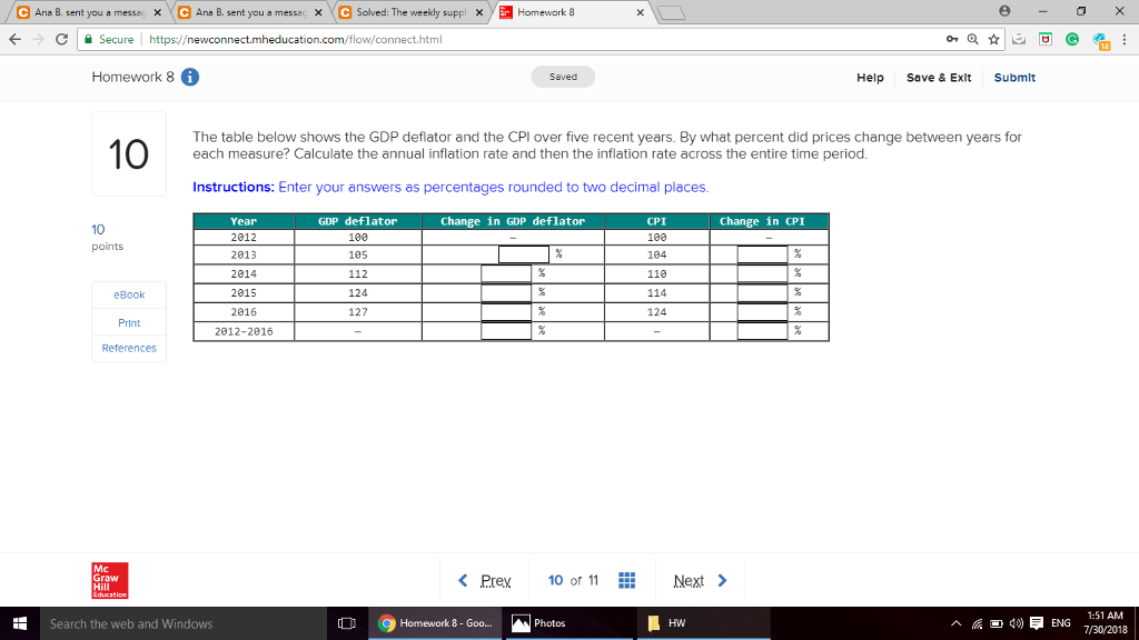 Solved e Ana B. sent you a messa ve Ana B. sent you a messe | Chegg.com