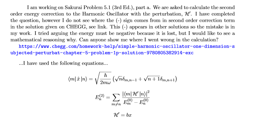 Solved I am working on Sakurai Problem 5.1 (3rd Ed.), part | Chegg.com