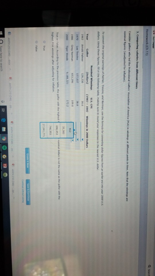 Solved k (Ch 11) To convert the original earnings of Palmer,