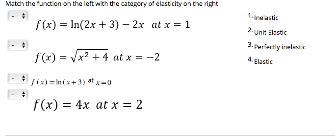 Solved Match the function on the left with the category of | Chegg.com