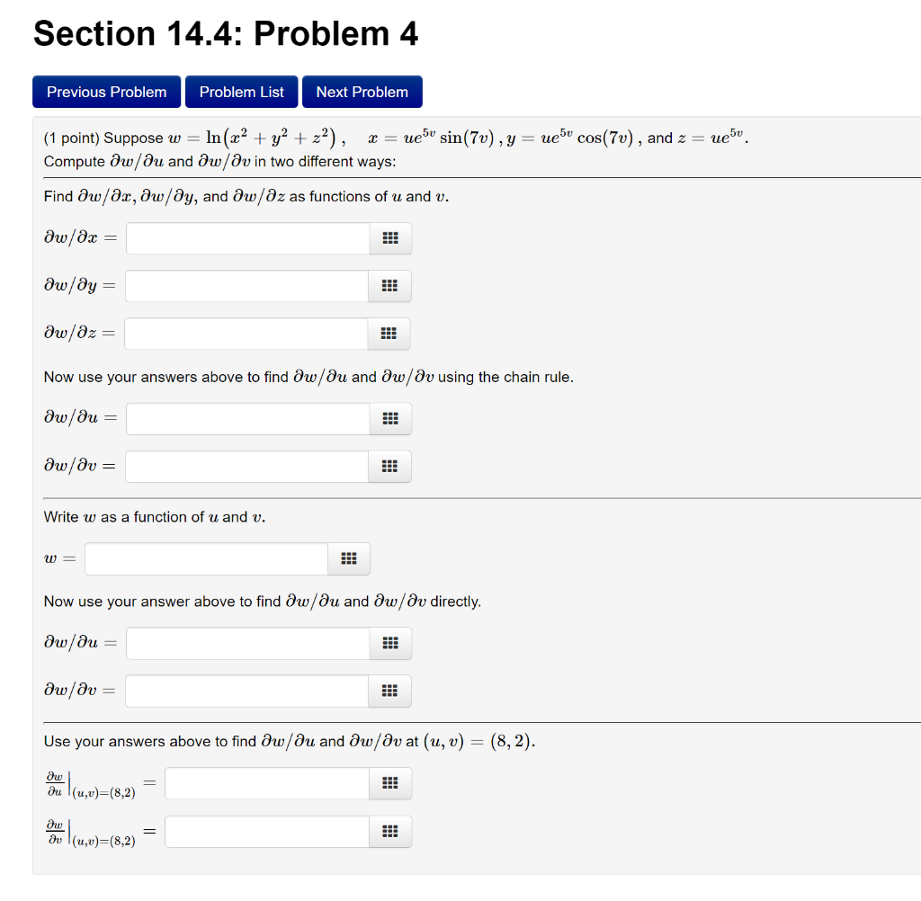 Solved Section 14.4: Problem 4 Previous Problem Problem List | Chegg.com