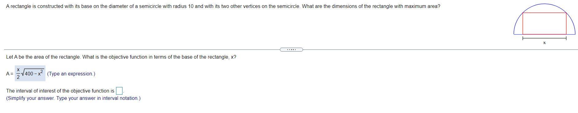 Solved Of all rectangles with area 25, which one has the | Chegg.com