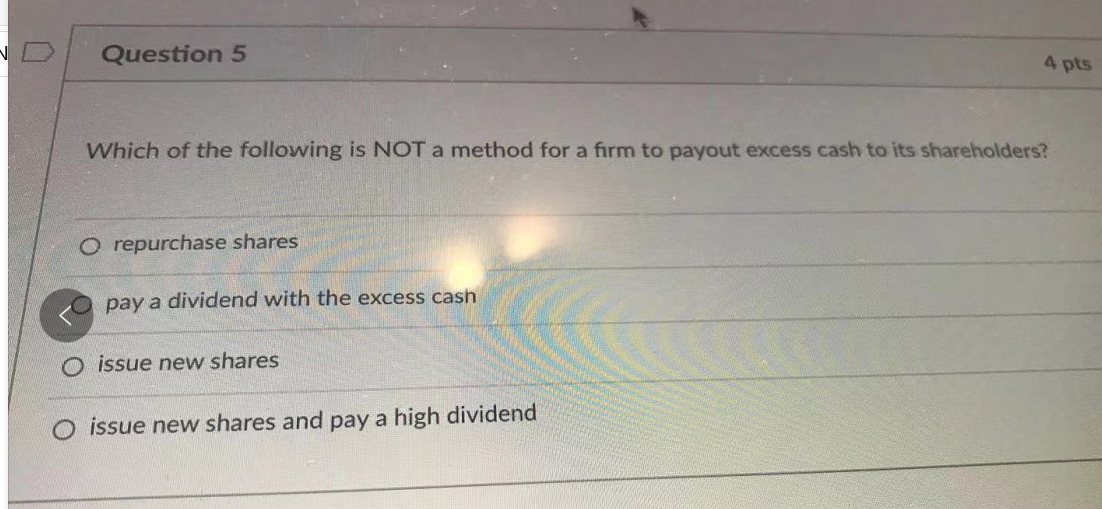 Solved Question 5 4 pts Which of the following is NOT a | Chegg.com