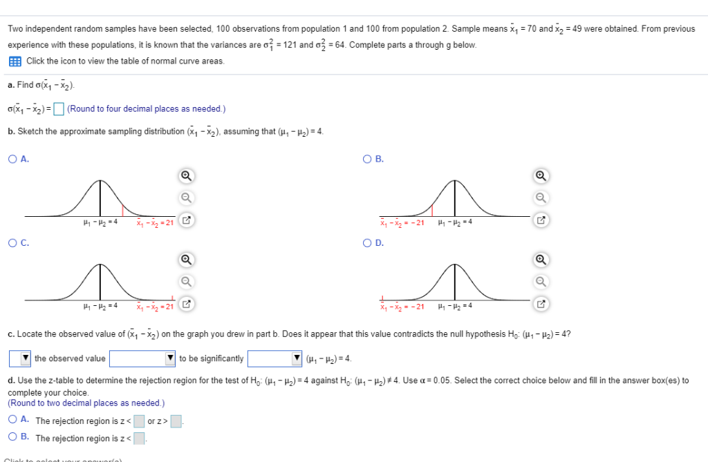 Solved Two Independent Random Samples Have Been Selected, | Chegg.com