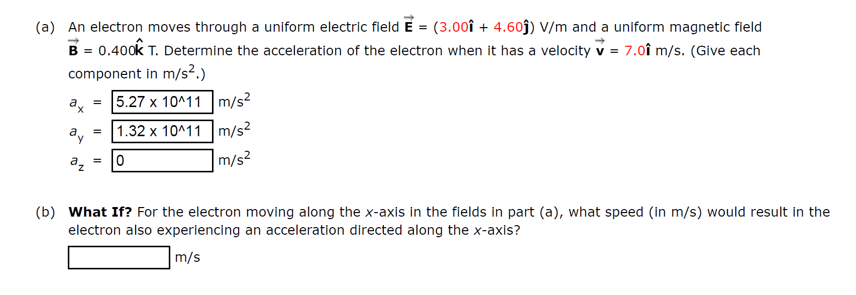 Solved (a) An Electron Moves Through A Uniform Electric | Chegg.com