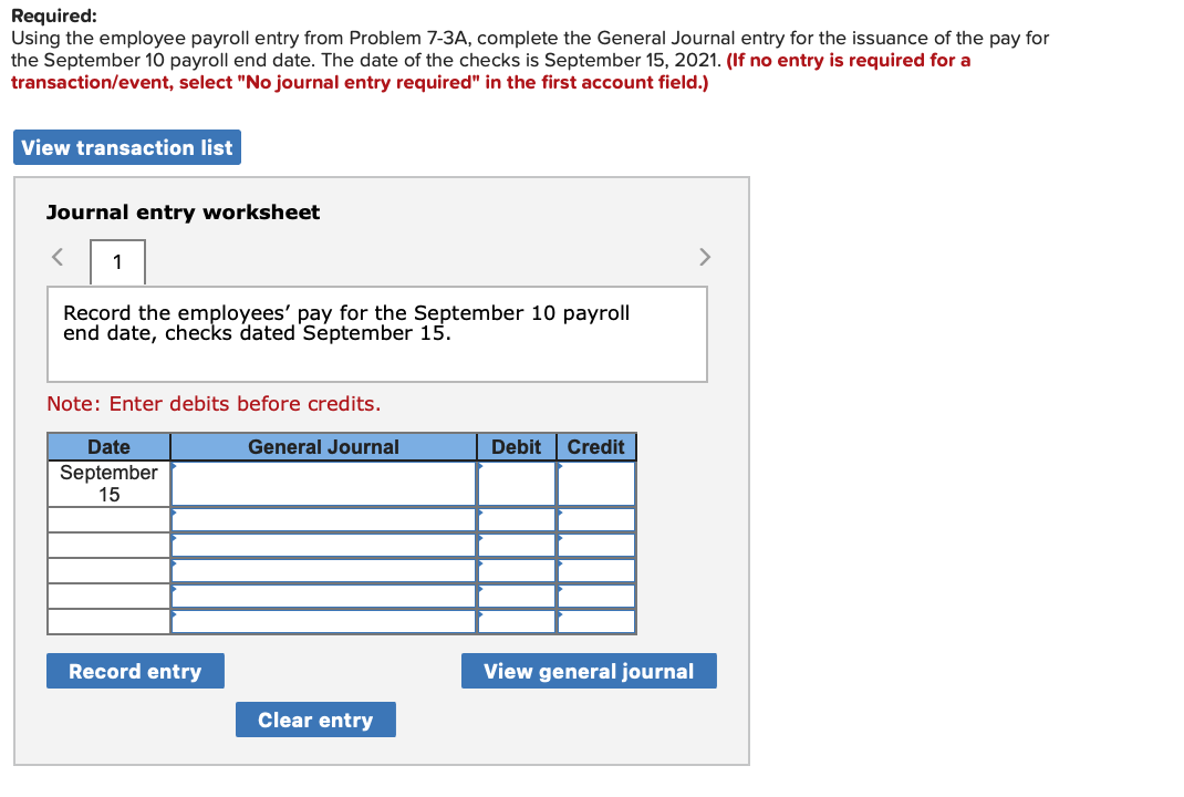 Required: Using the payroll register from Problem | Chegg.com