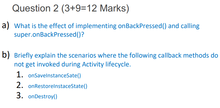 Solved Question 1 (20 Marks) a) Suppose you have an activity | Chegg.com