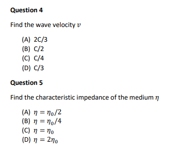 Solved In A Medium With U Ho E 4 A Plane Wave Is Chegg Com