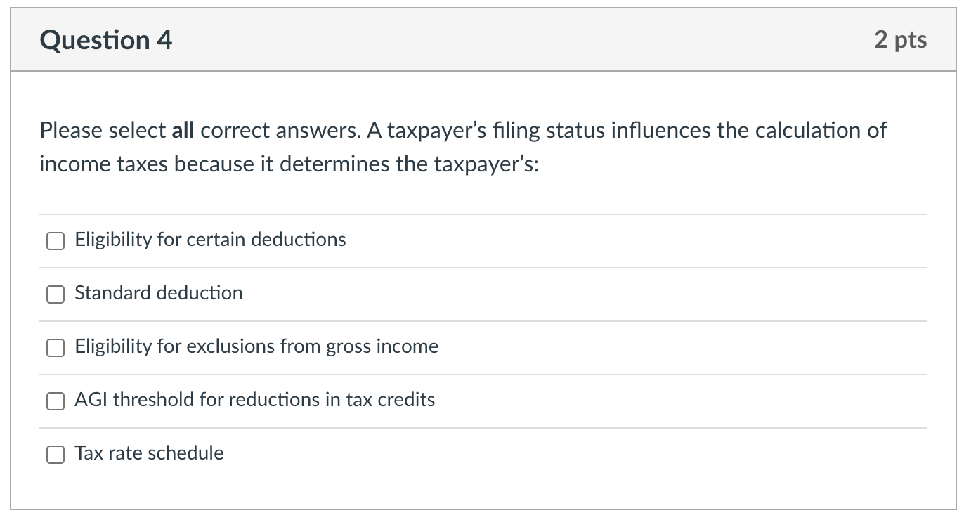Solved Question 4 2 pts Please select all correct answers. A | Chegg.com