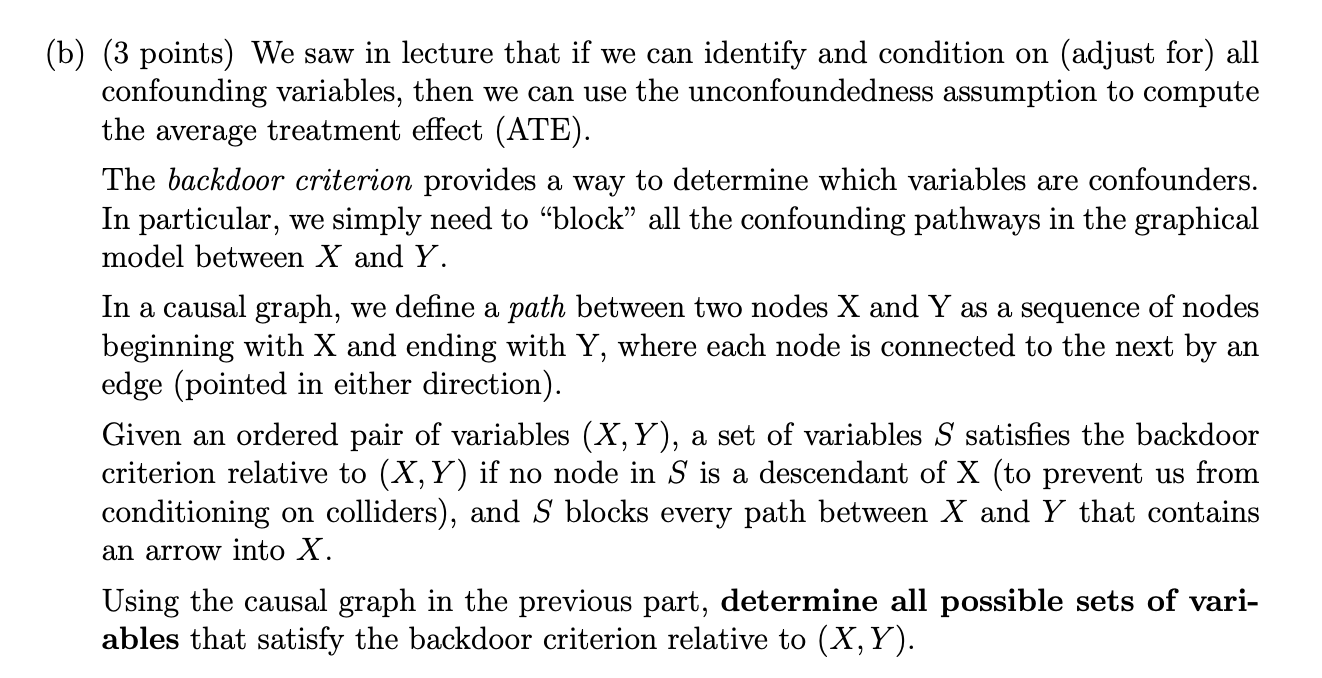 Solved 2 Causal Inference Potpourri A research team wants to