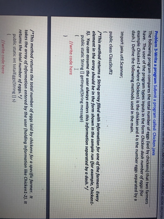 Solved Problem 3-Write a program Submit a program called: | Chegg.com