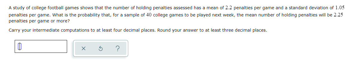 Solved A Study Of College Football Games Shows That The | Chegg.com