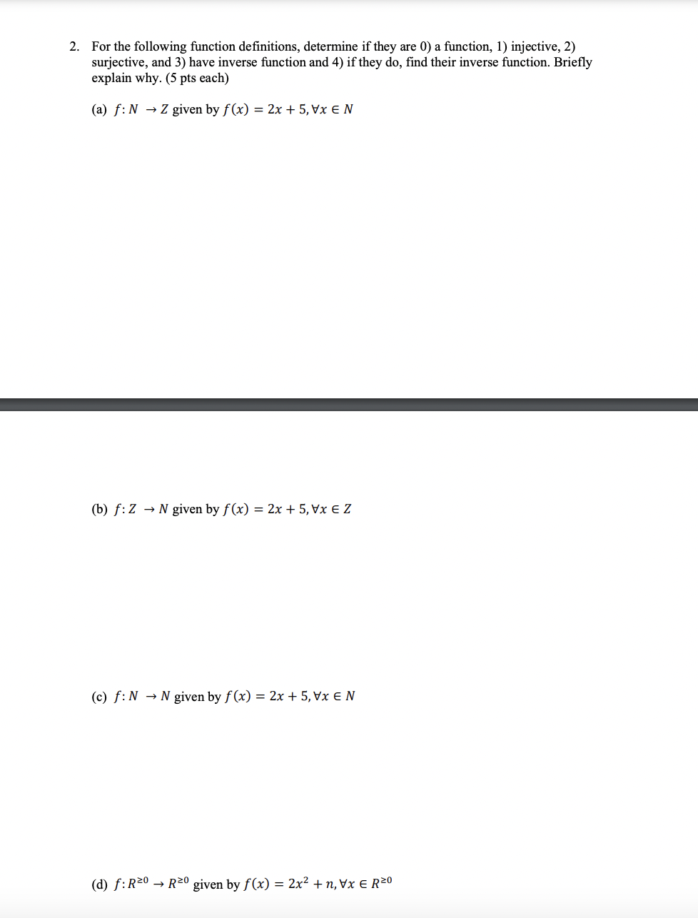 solved-2-for-the-following-function-definitions-determine-chegg